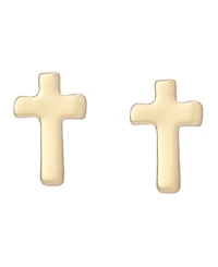 Robert Lee Morris Soho Gold Cross Stud Earrings