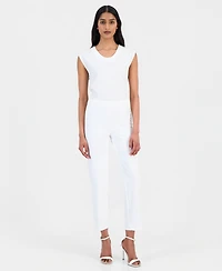Anne Klein Petite Straight Leg Ankle Pants