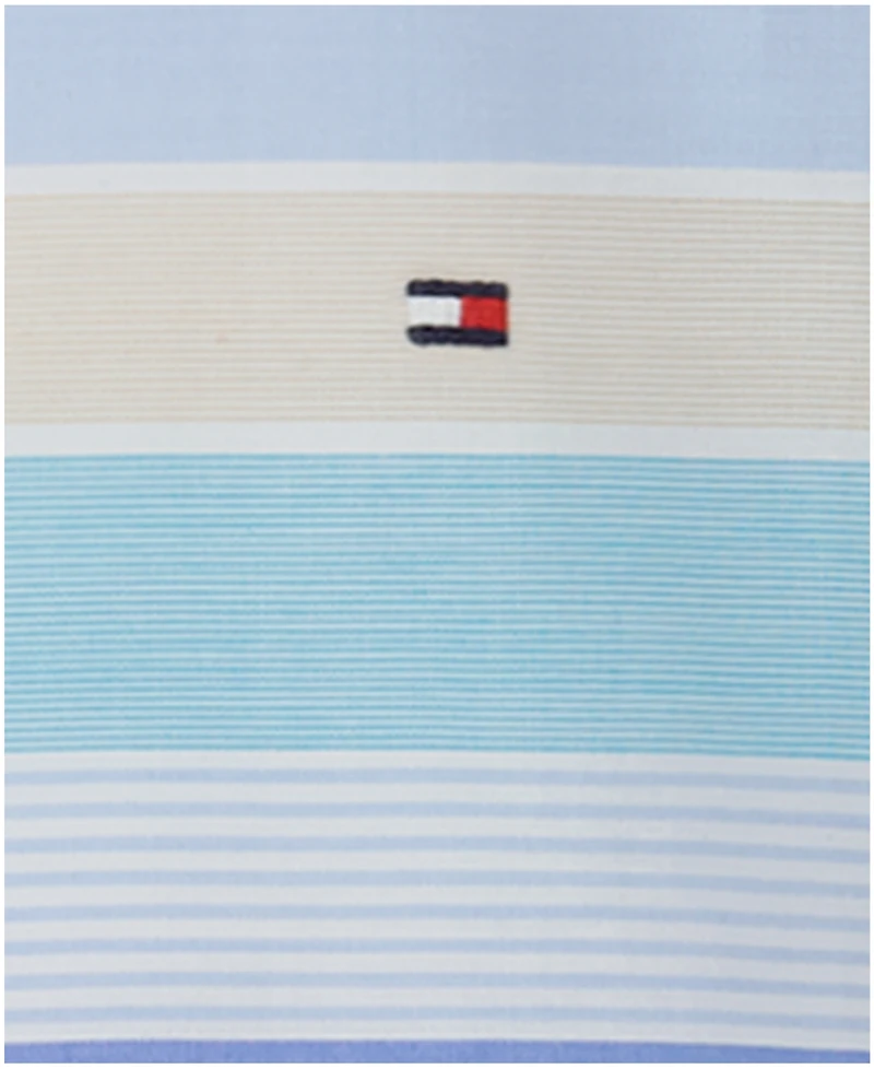Tommy Hilfiger Boys' 8-20 Bold Railroad Stripe Short-Sleeve Shirt