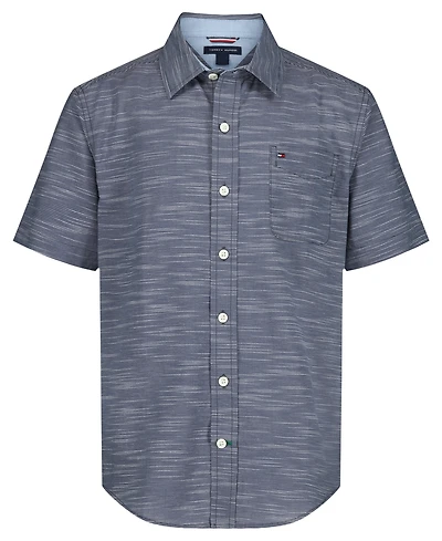 Tommy Hilfiger Boys' 8-20 Short-Sleeve Woven Shirt
