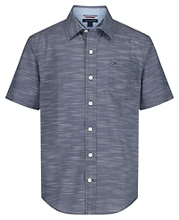 Tommy Hilfiger Boys' 8-20 Short-Sleeve Woven Shirt