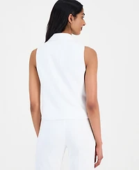 Anne Klein Women's Four-Button Notch-Lapel Vest