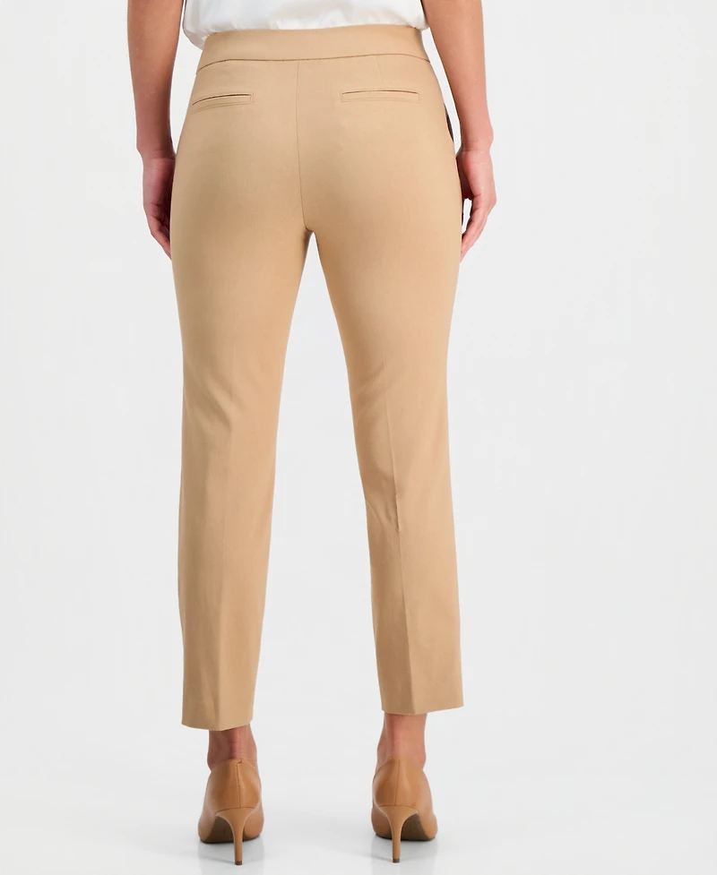 Kasper Women's Stretch Twill Cropped Pull-On Pants, Regular & Petite