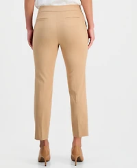 Kasper Women's Stretch Twill Cropped Pull-On Pants, Regular & Petite