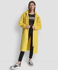 Dkny Women's 1989 Logo Hooded Walker Anorak Jacket