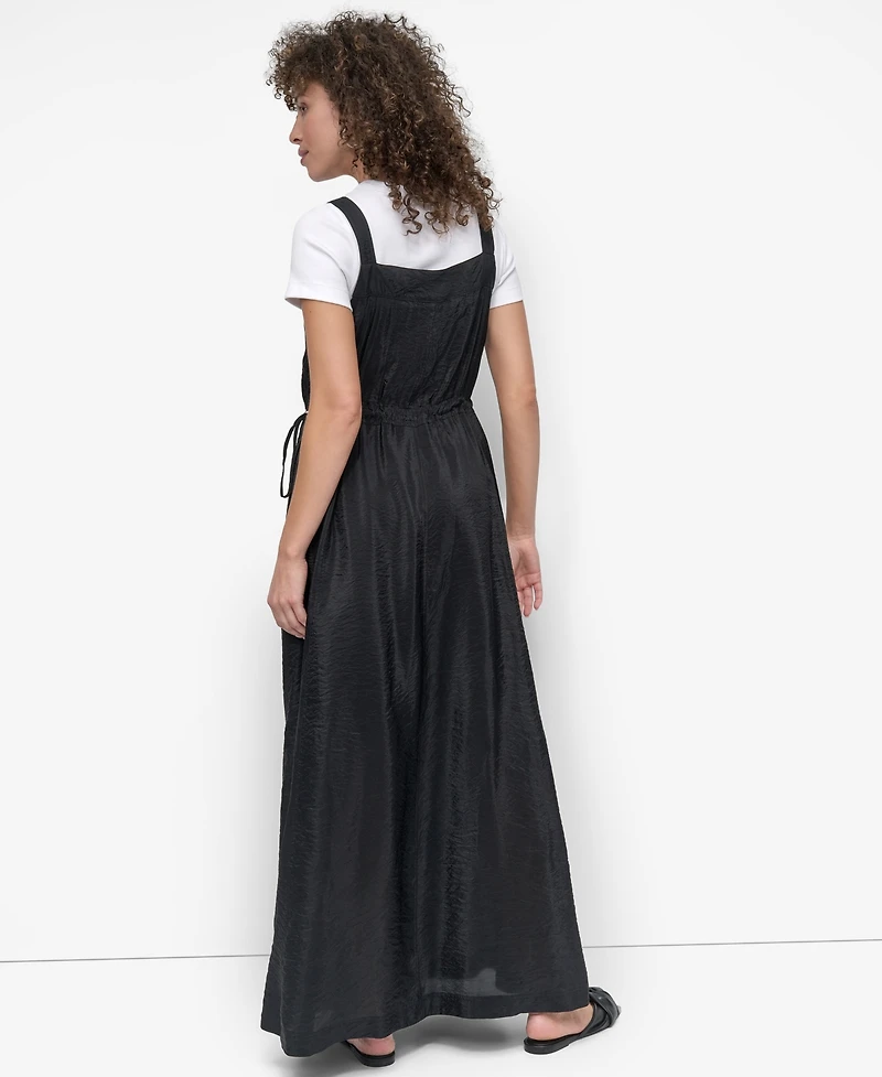 Dkny Women's Drawstring Overall Dress