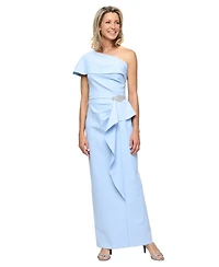Alex Evenings Women's One Shoulder Ball Gown