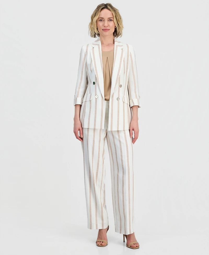 Kasper Women's Sleeveless Pleated Satin Top