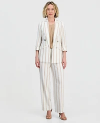 Kasper Women's Sleeveless Pleated Satin Top