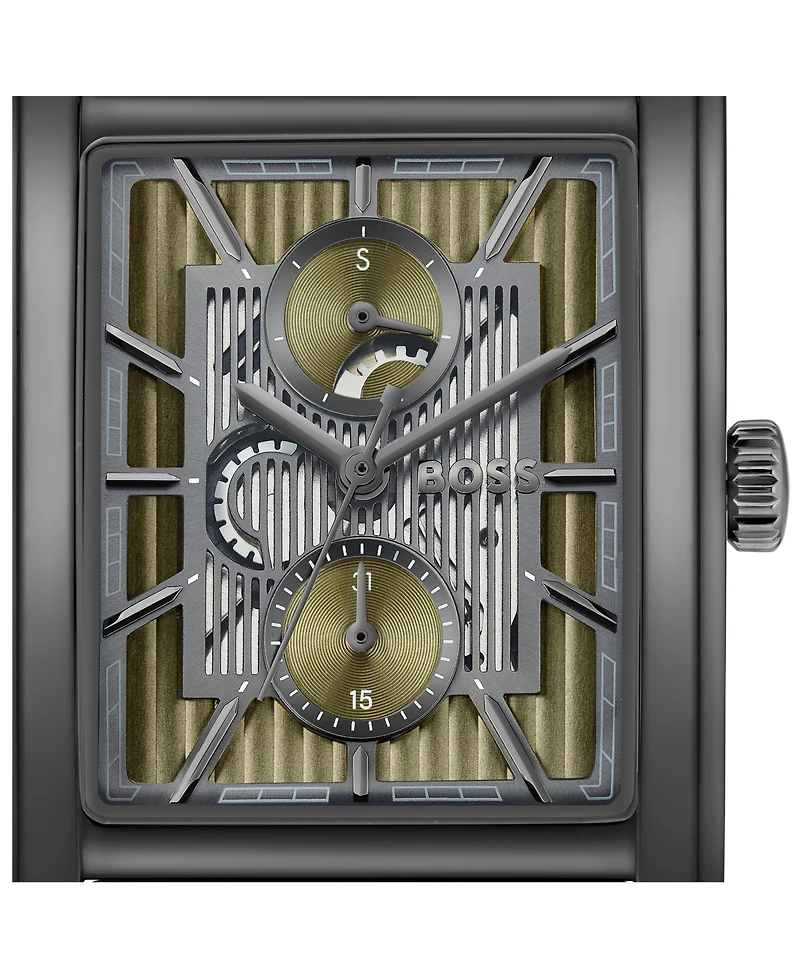 Hugo Boss Men's Principle Dress Multi Quartz Multi Leather Watch