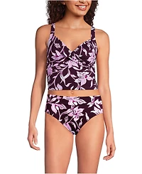 Lands' End Women's V-Neck Wrap Midkini Top