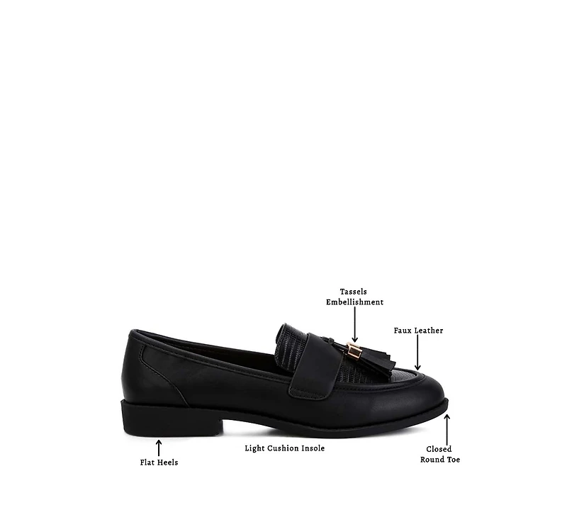 London Rag Alibi Tassels Detail Loafers Women