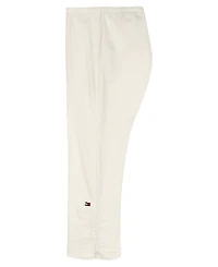 Tommy Hilfiger Toddler Girls' 2T-4T Round Neck Top and Cropped Leggings, 2-Piece Set