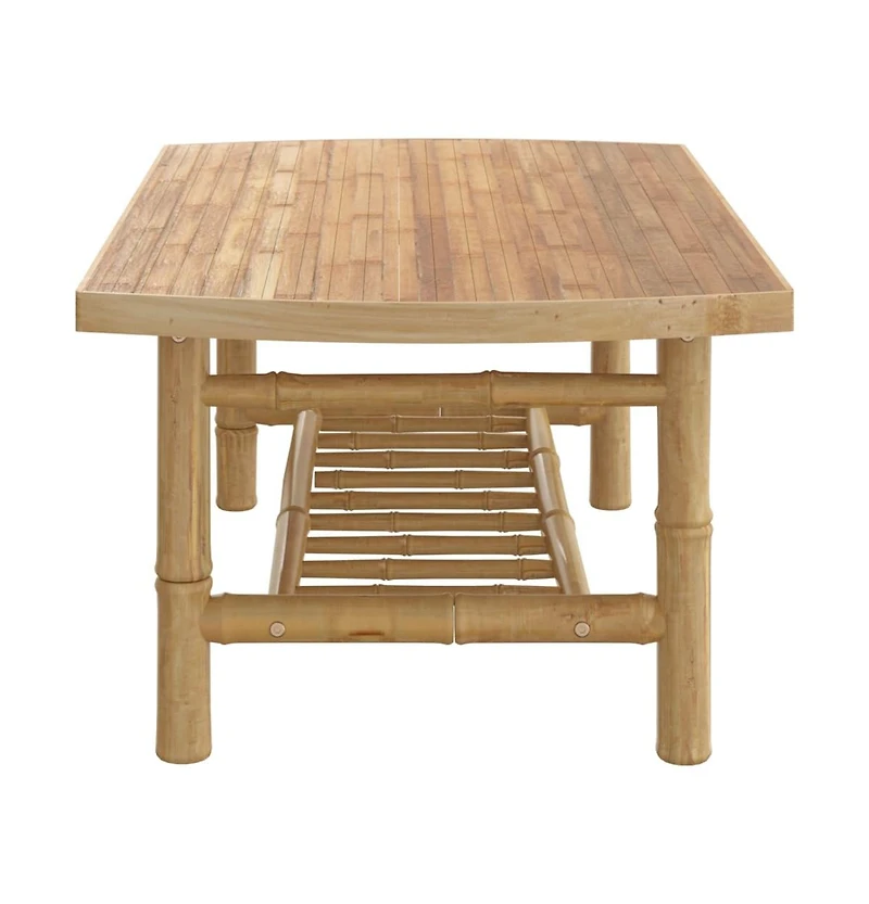 vidaXL Patio Coffee Table 35.4"x21.7"x14.6" Bamboo