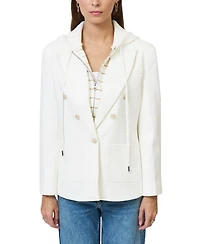 Central Park West Women's Nevada Stripe Sweater Dickey Jacket