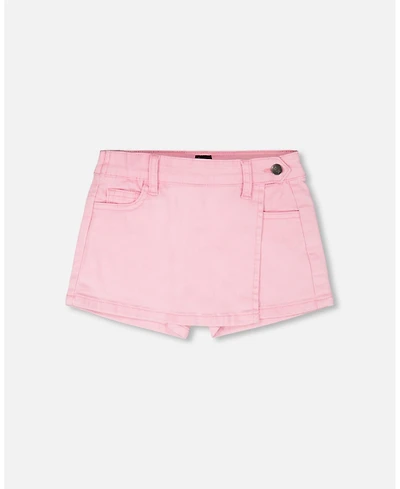 Deux par Deux Toddler Girls Stretch Twill Skort Pink - Toddler|Child