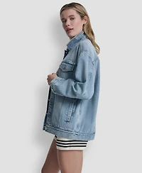 Dkny Jeans Women's Denim Trucker Jacket
