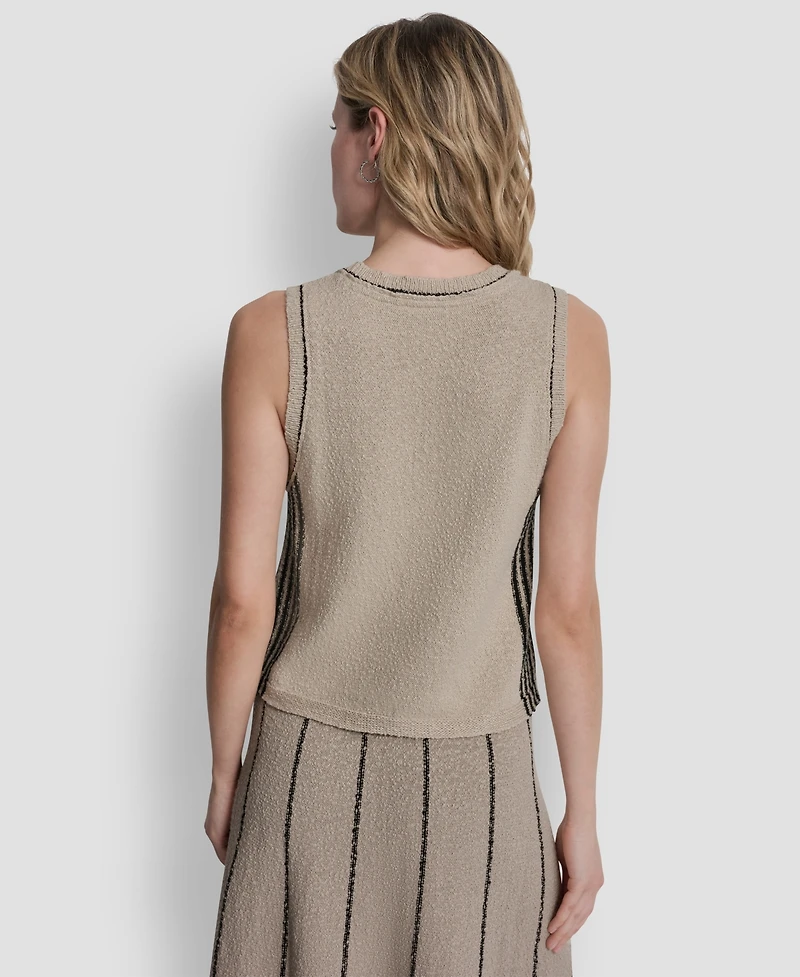 Dkny Jeans Women's Crewneck Sleeveless Sweater