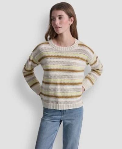 Dkny Jeans Womens Long Sleeve Crewneck Sweater