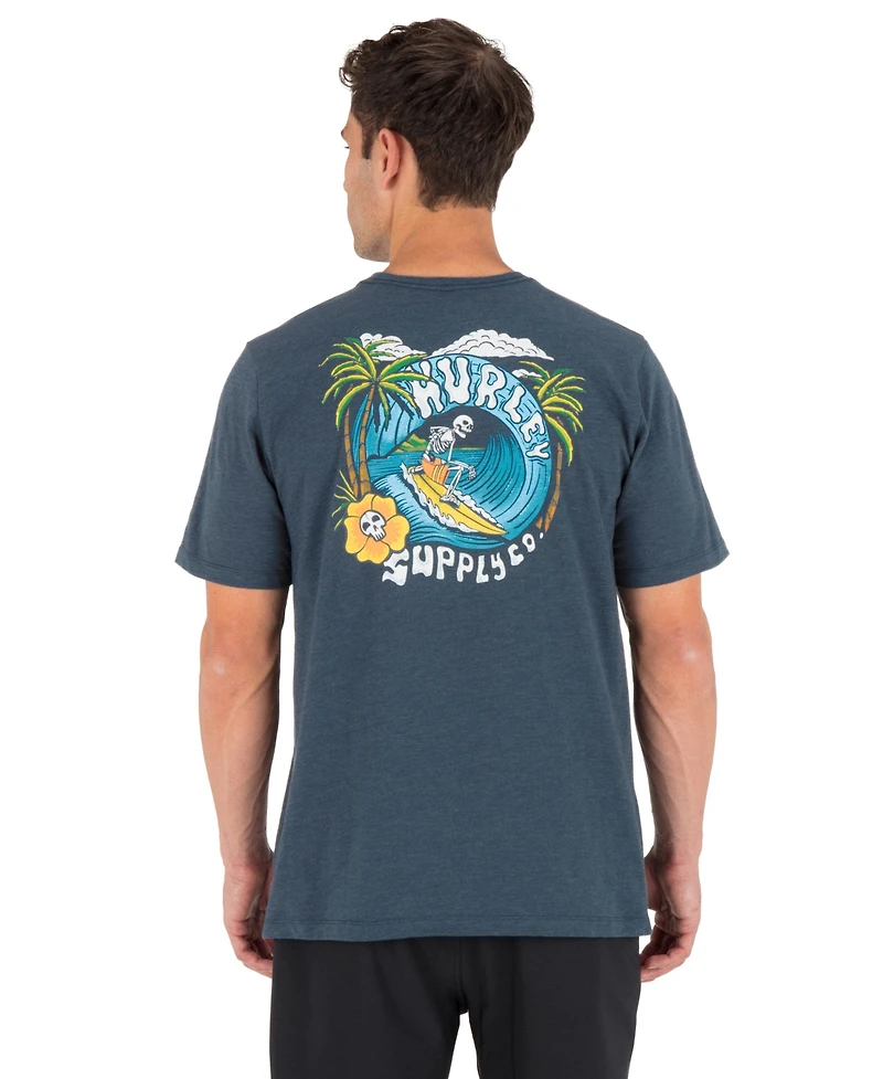 Hurley Men's Regular-Fit Dead Shred Slub T-Shirt