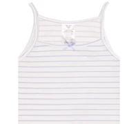 Splendid Girls' 6-16 Heart Pointelle Lettuce Edge Tank Top & Shorts, 2-Piece Set