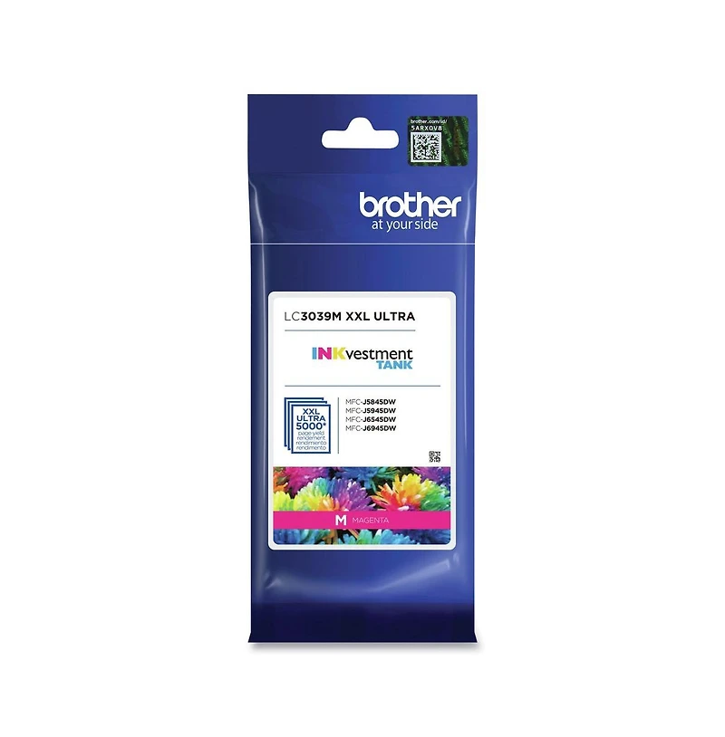 Brother LC3039M 5000 Page-Yield INKvestment Ultra High-Yield Ink - Magenta