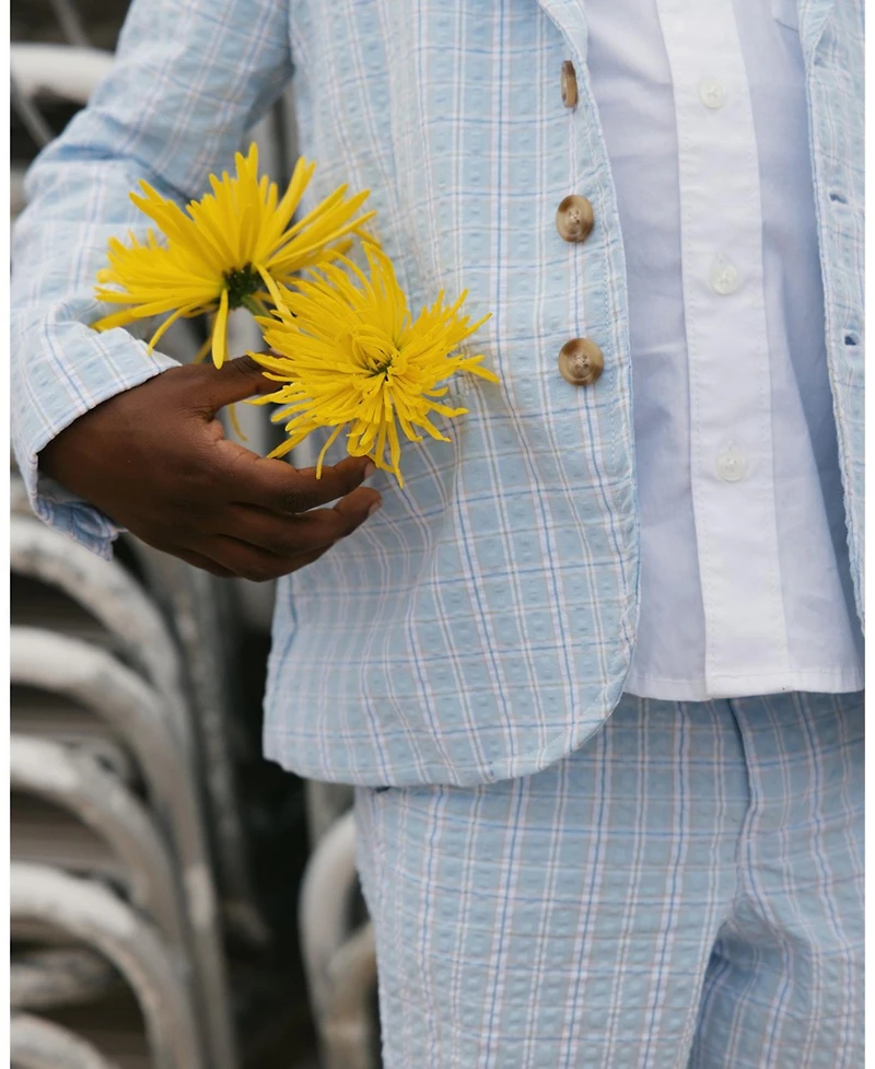 Hope & Henry Little and Big Boys' Organic Seersucker Short