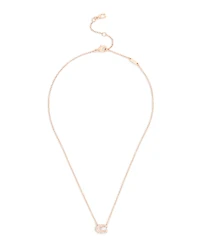 Coach Faux Stone Pave Signature C Necklace