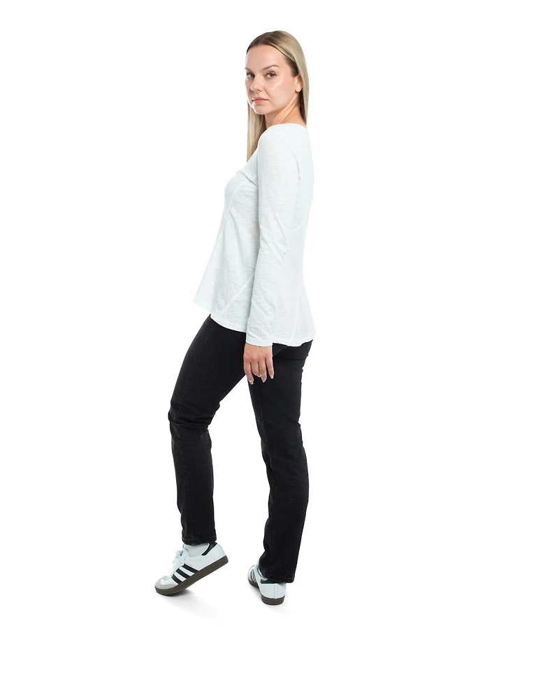 Wilt Clothing Women's Round Neck Long Sleeve Tee