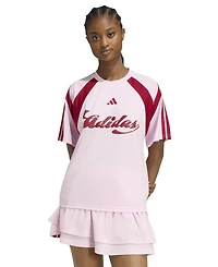 adidas Women's Knitted Short-Sleeve T-Shirt