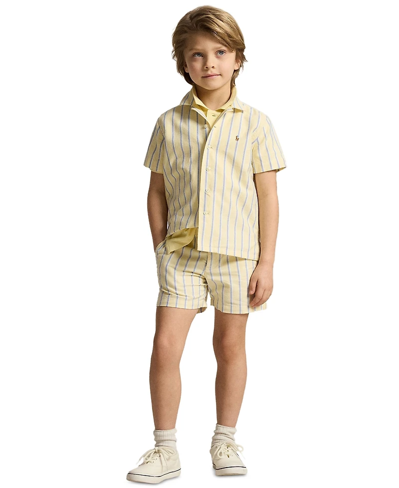 Polo Ralph Lauren Boys' 2-7 Striped Pattern Shorts