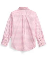 Polo Ralph Lauren Boys' 2-7 Plaid Button-Down Poplin Shirt