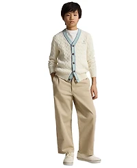 Polo Ralph Lauren Boys' 8-20 Striped V-Neck Cardigan