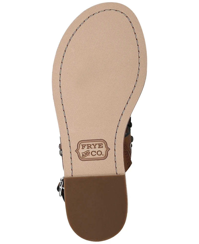 Frye and Co. Women's Bucky Studded Thong Round Toe Sandals