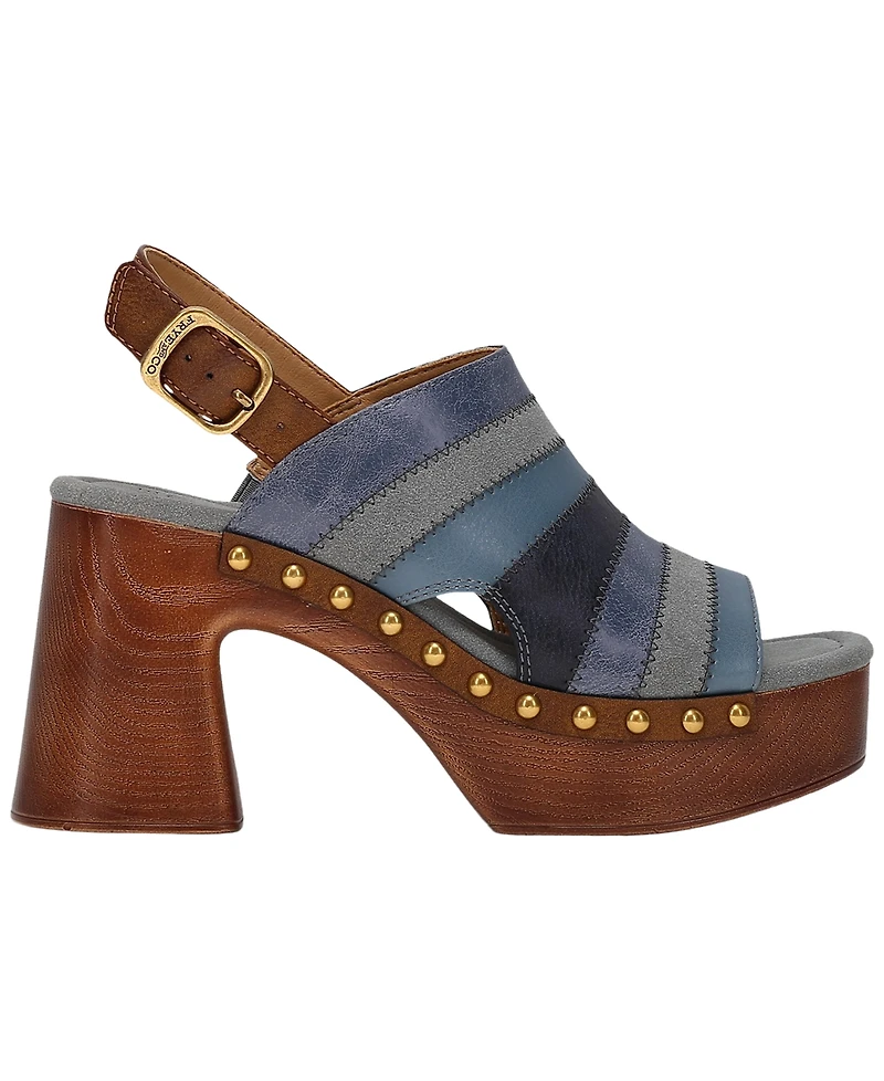 Frye and Co. Women's Wylie Patchwork Round Toe Sandals