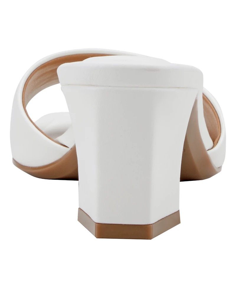 Marc Fisher Women's Gelso Slip-on Square Toe Dress Sandals