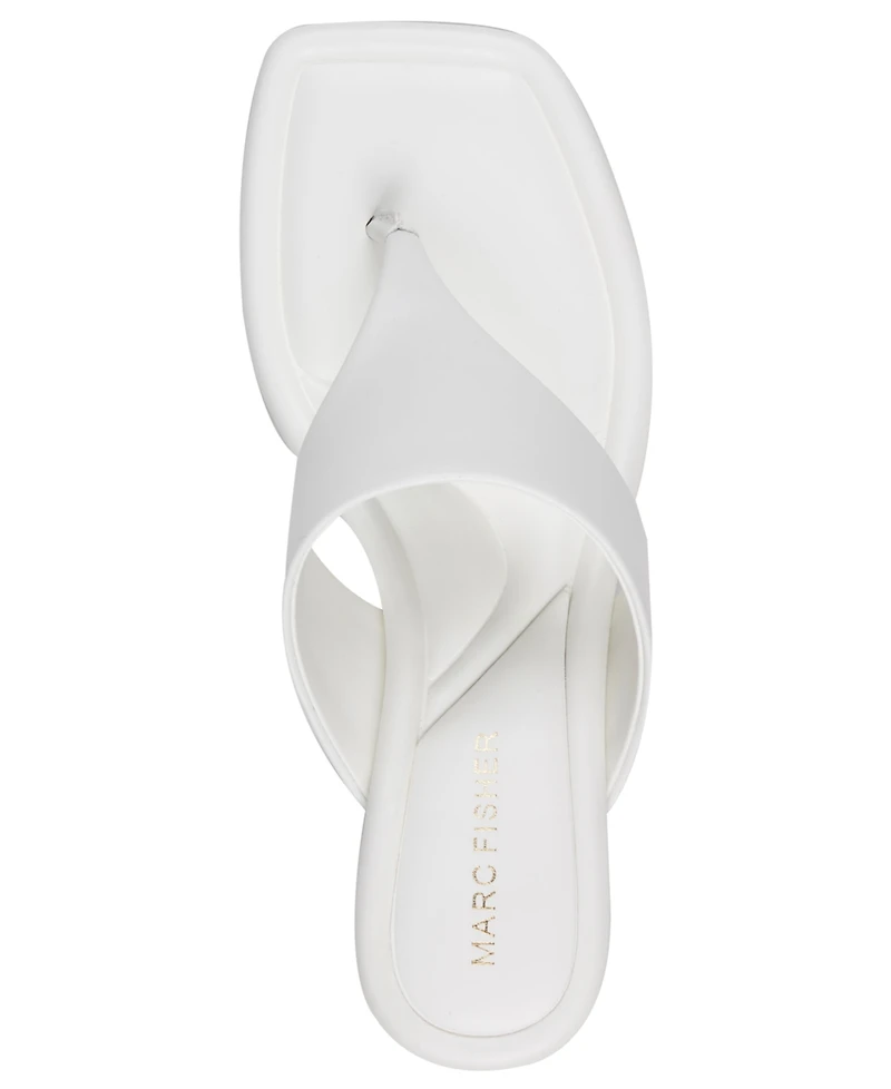 Marc Fisher Women's Yael Slip-On Square Toe Dress Sandals