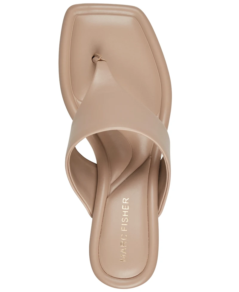 Marc Fisher Women's Yael Slip-On Square Toe Dress Sandals