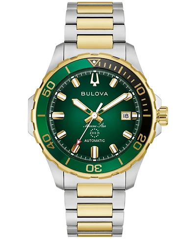 Bulova Men's Marine Star Series B Automatic Two-Tone Stainless Steel Bracelet Watch 45mm
