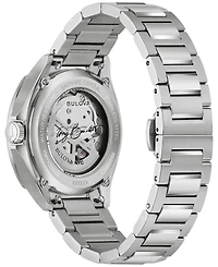 Bulova Men's Tony Bennett Nyc Silver-Tone Stainless Steel Bracelet Watch 32mm
