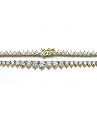 Stylish Cubic Zirconia Graduated Tennis Chain Necklace