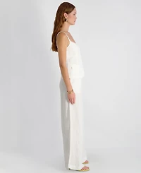 French Connection Women's Cooper Linen Tailored V-Neck Cami Top