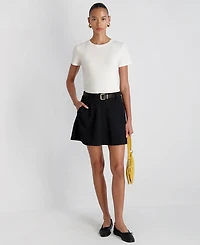 French Connection Women's Echo Crepe Flared Mini Skirt