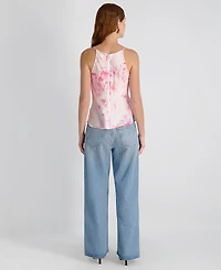 French Connection Women's Ennis Satin Cowl Neck Top