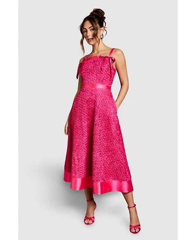 Coast Women's 3D Flower Strappy Midi Dress