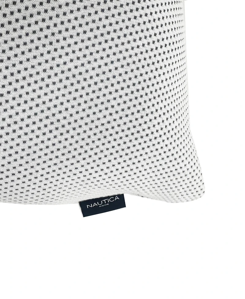 Nautica Charcoal Knit 2-Pack Pillows, Standard