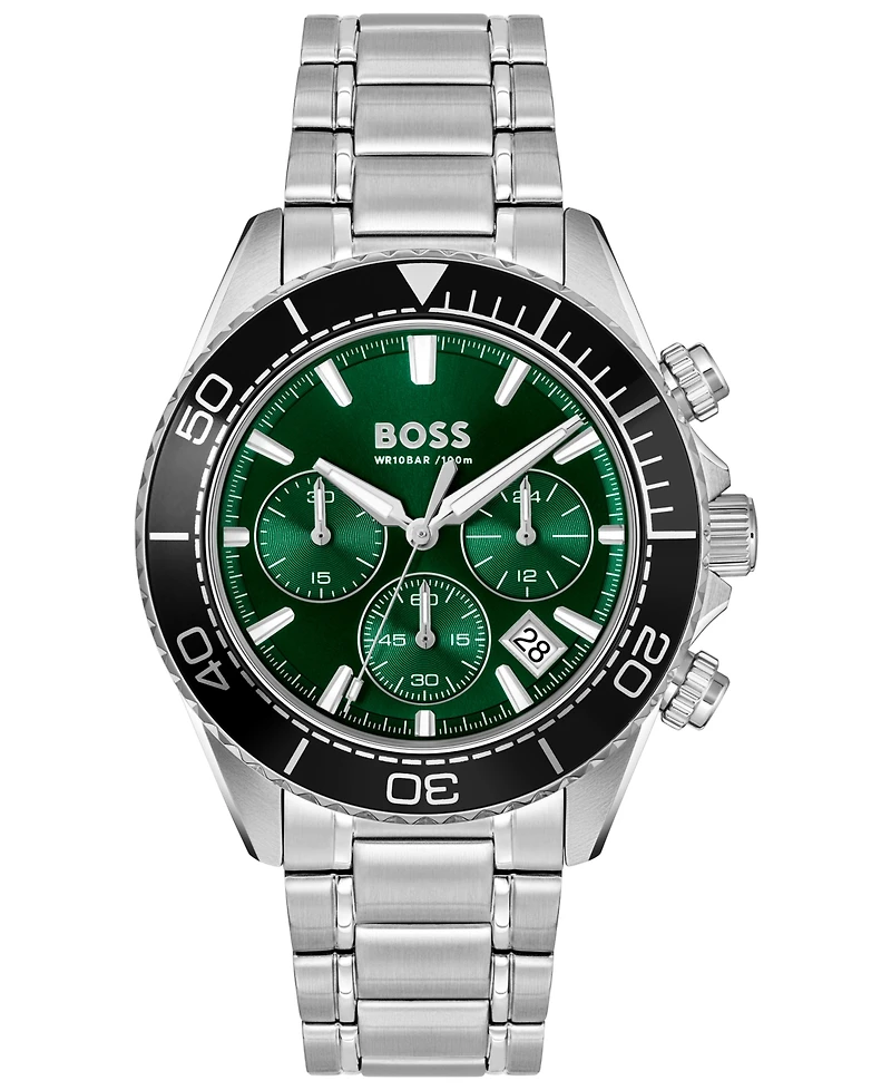 Hugo Boss Men's Sealiner Quartz Chrono Stainless Steel Watch