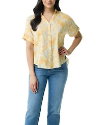 Gloria Vanderbilt Women's Demi Short-Sleeve Shirt