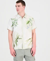 Guess Men's Rayon Woven Bloom Shirt