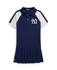 Polo Ralph Lauren Girls' 2-6X Yankees Collar Dress